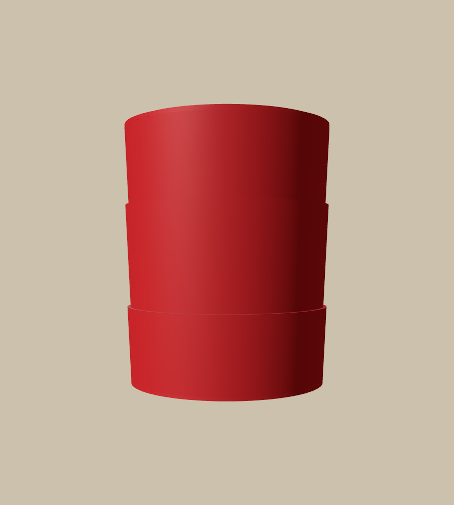 Armenia Tricolour in Red, straight on