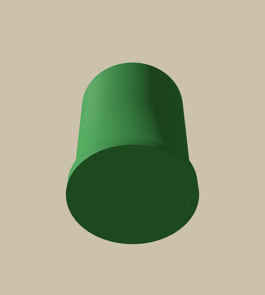 Bare Band in Green, from below