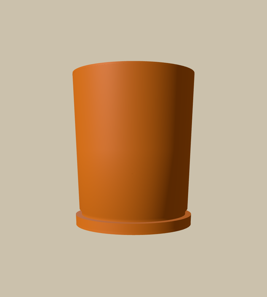 Bare Ring in Orange, straight on