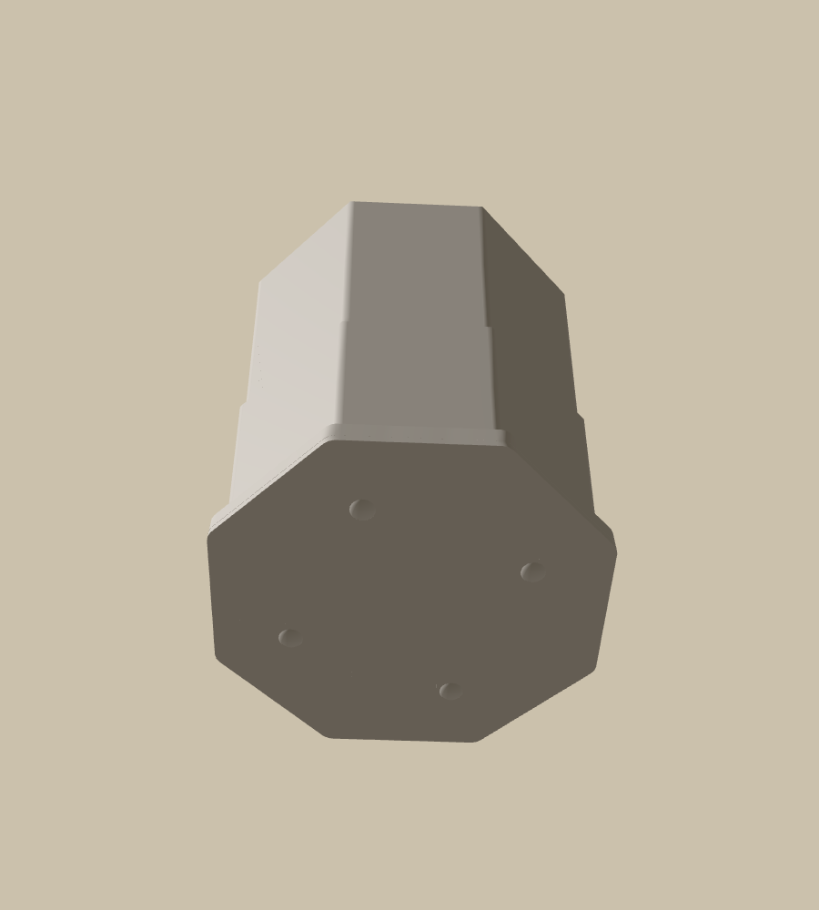 Basalt Column in White, from below