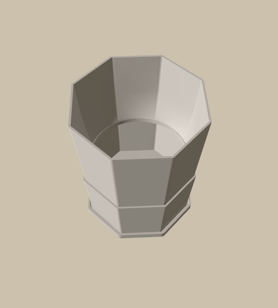 Basalt Column in White, from above