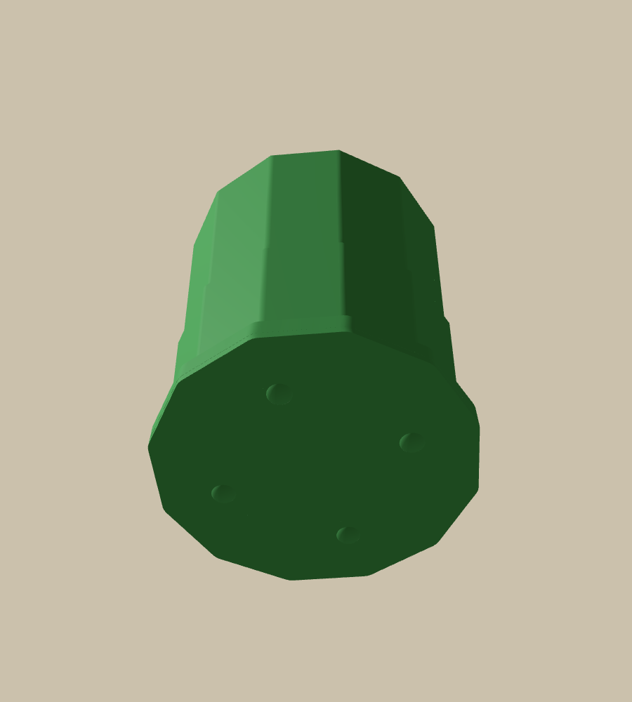Basalt Cut in Green, from below