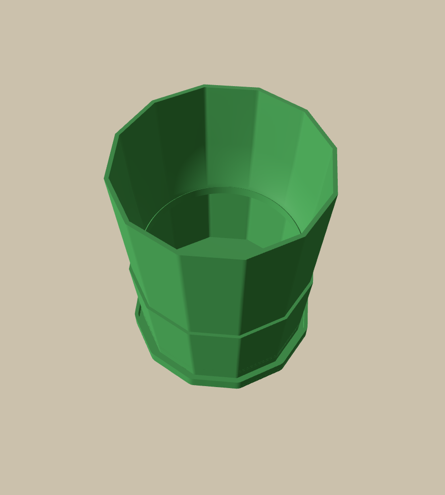 Basalt Cut in Green, from above