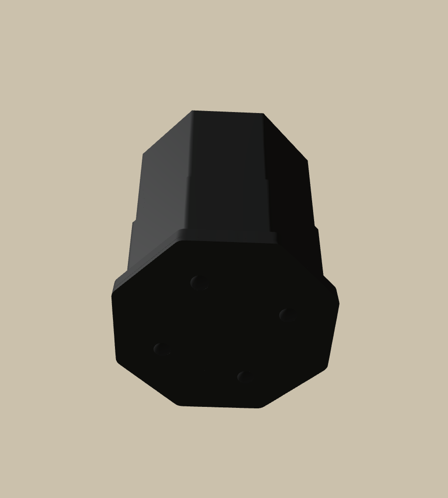 Basalt Eight in Black, from below