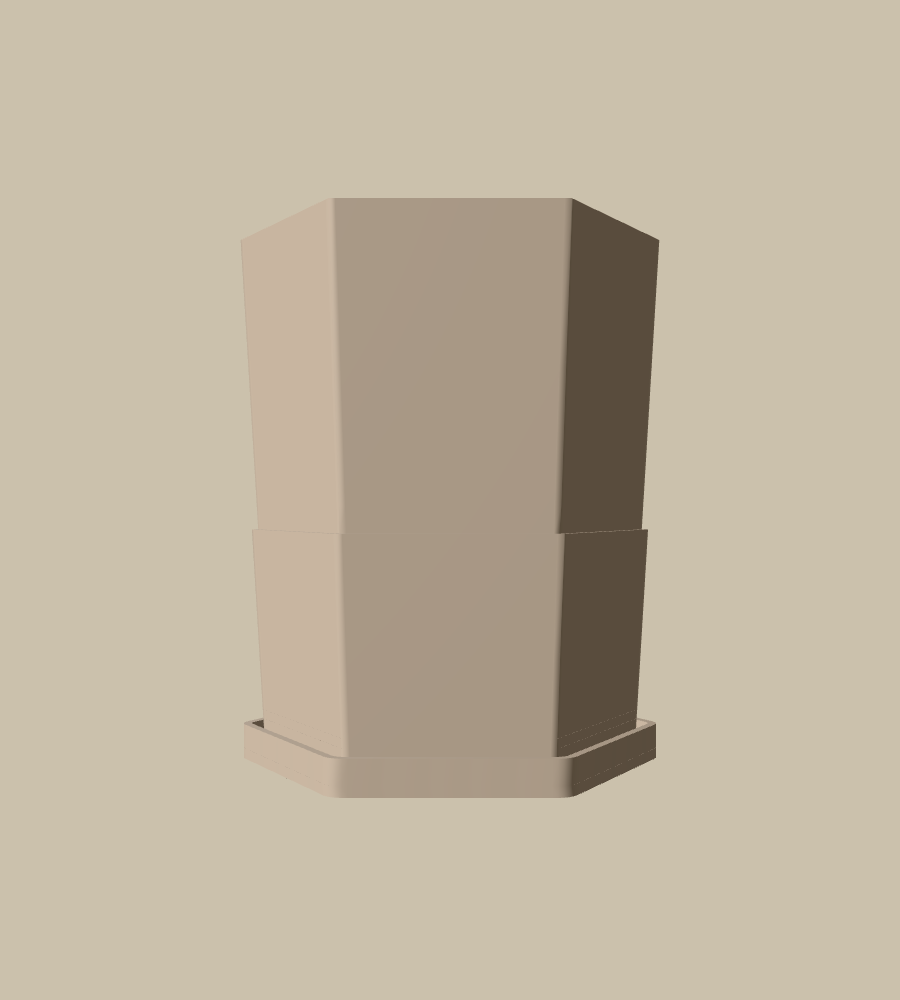 Basalt Step in Skin, straight on