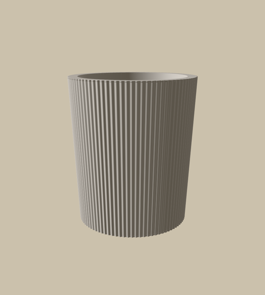 Flush Vessel 180, empty, three-quarter view against a plain ground
