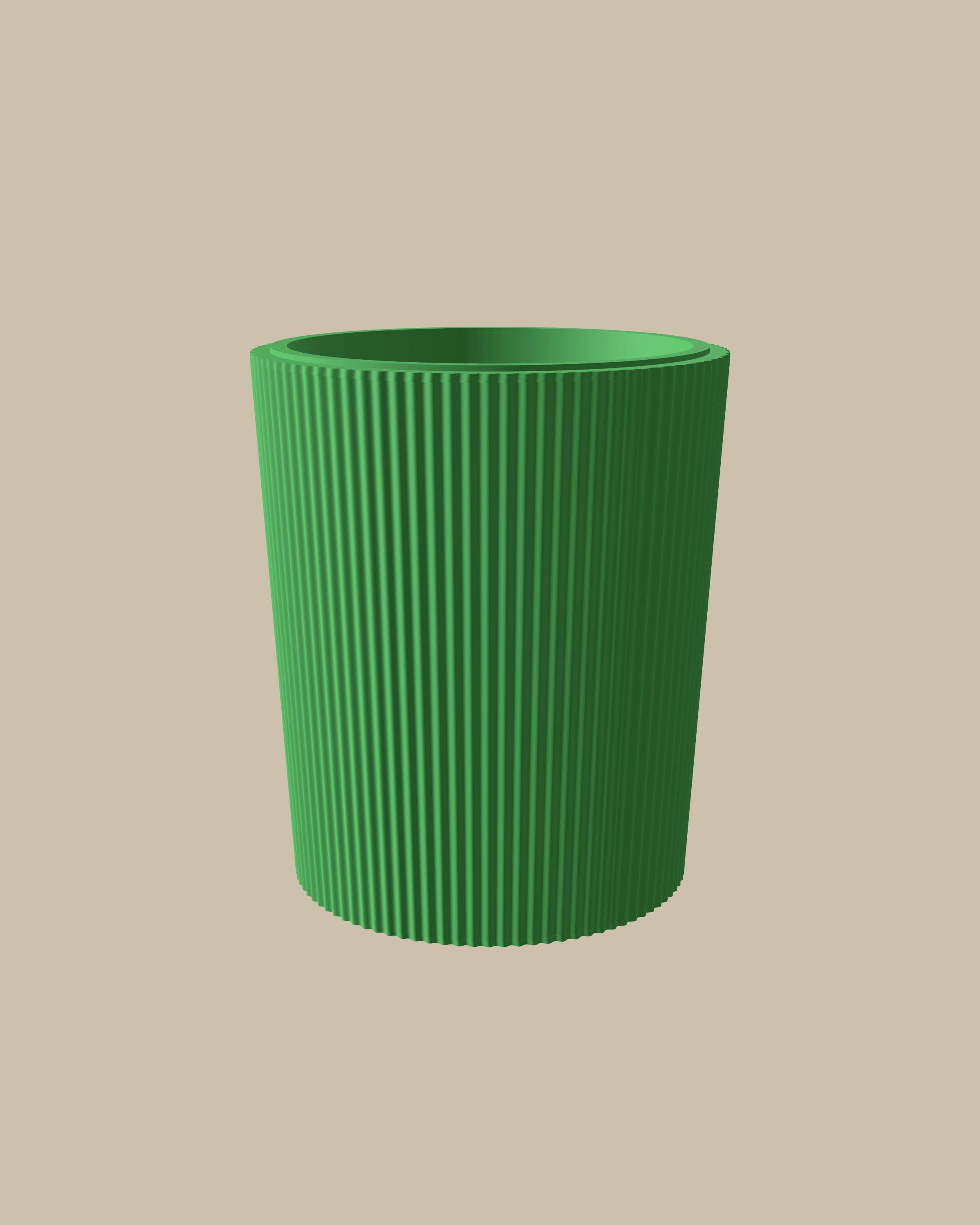 Flush Vessel 180, empty, three-quarter view against a plain ground