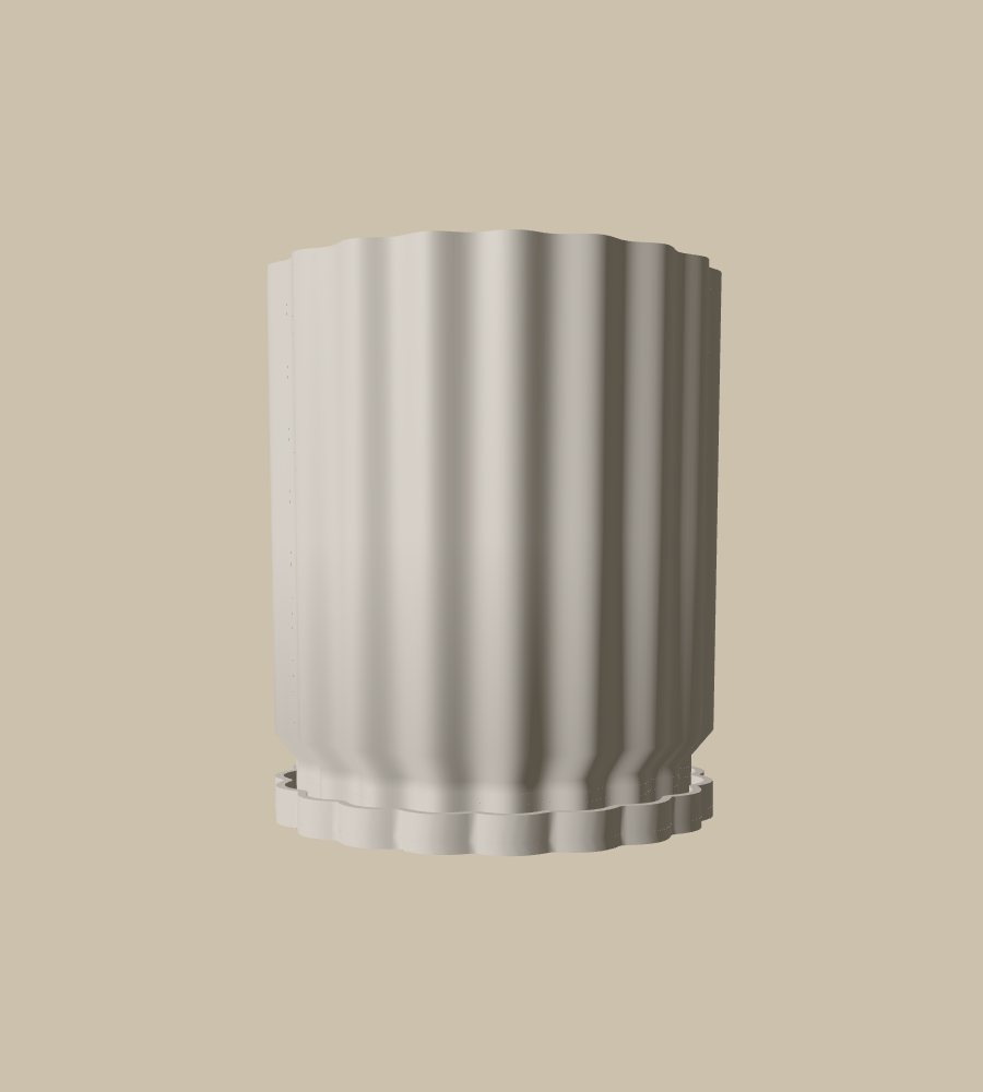 Colonnade Bar in White, straight on