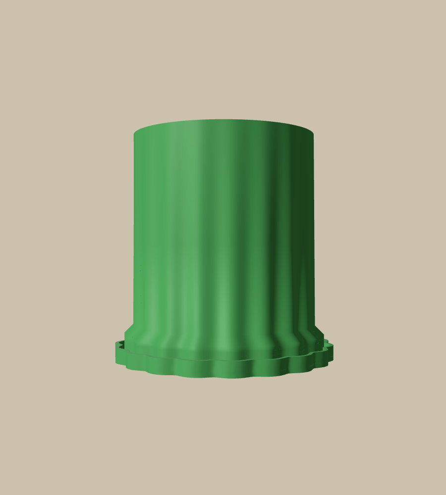 Colonnade Cuff in Green, straight on