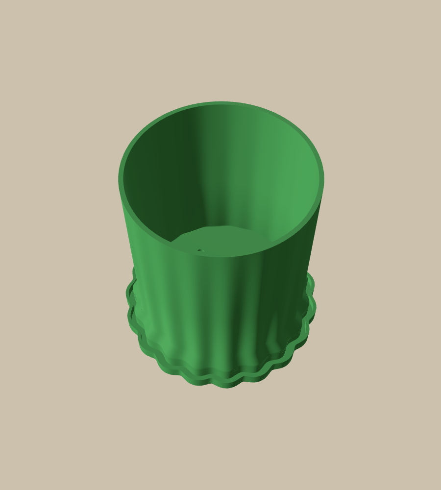 Colonnade Cuff in Green, from above