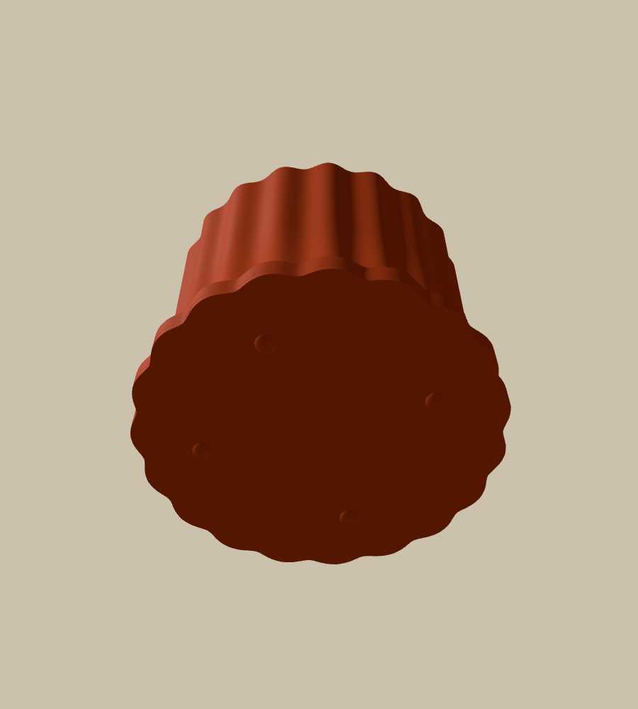 Colonnade Drum in Brown, from below