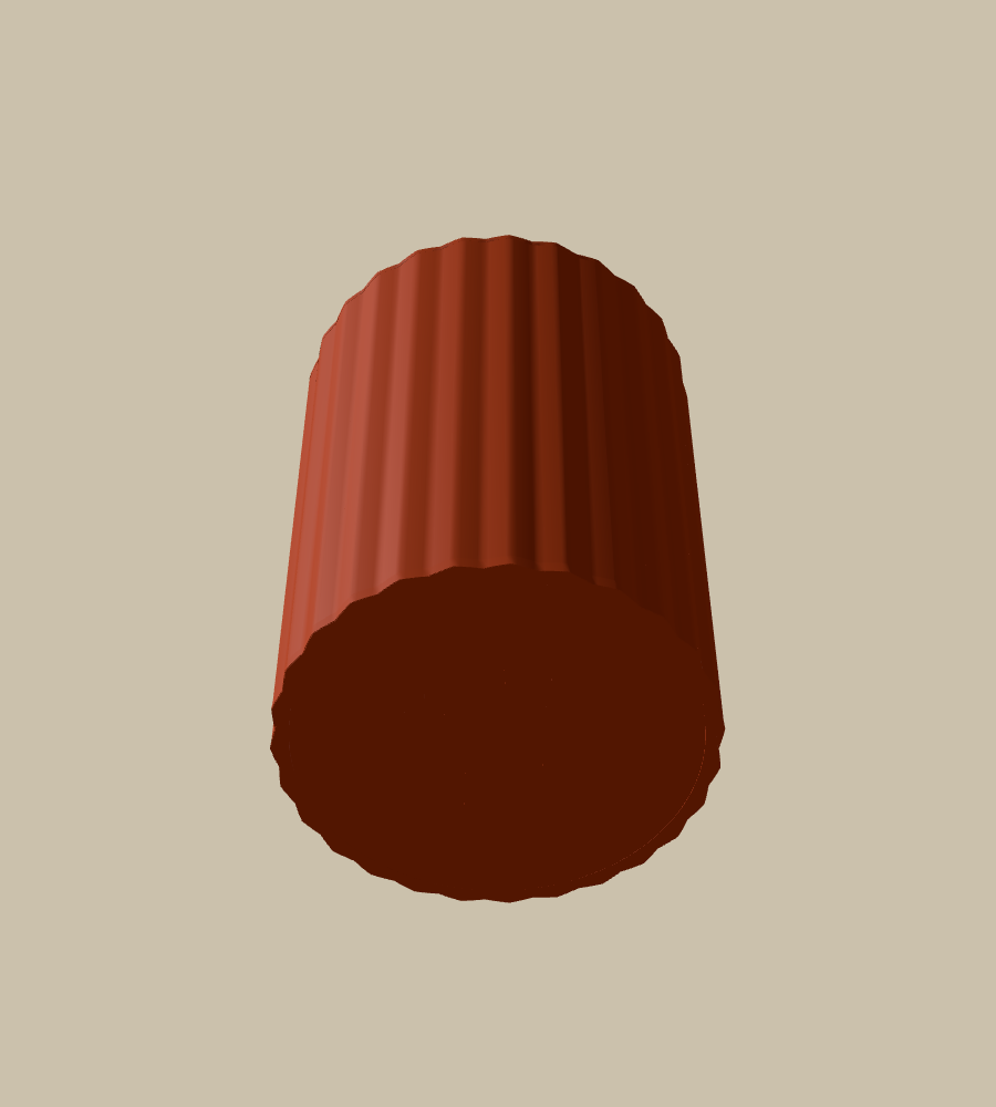 Corduroy Hairline in Brown, from below