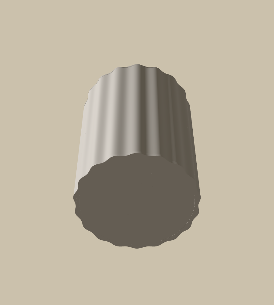 Corduroy Rib in White, from below