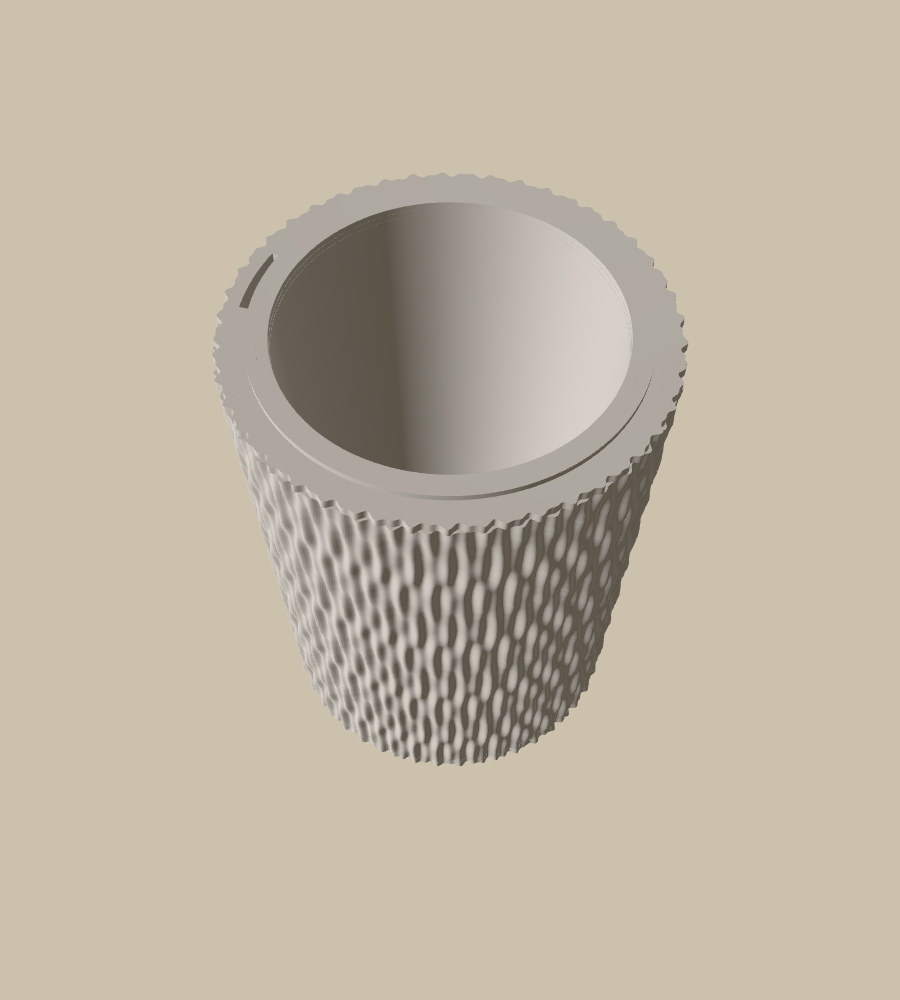 Deco Wave in White, from above