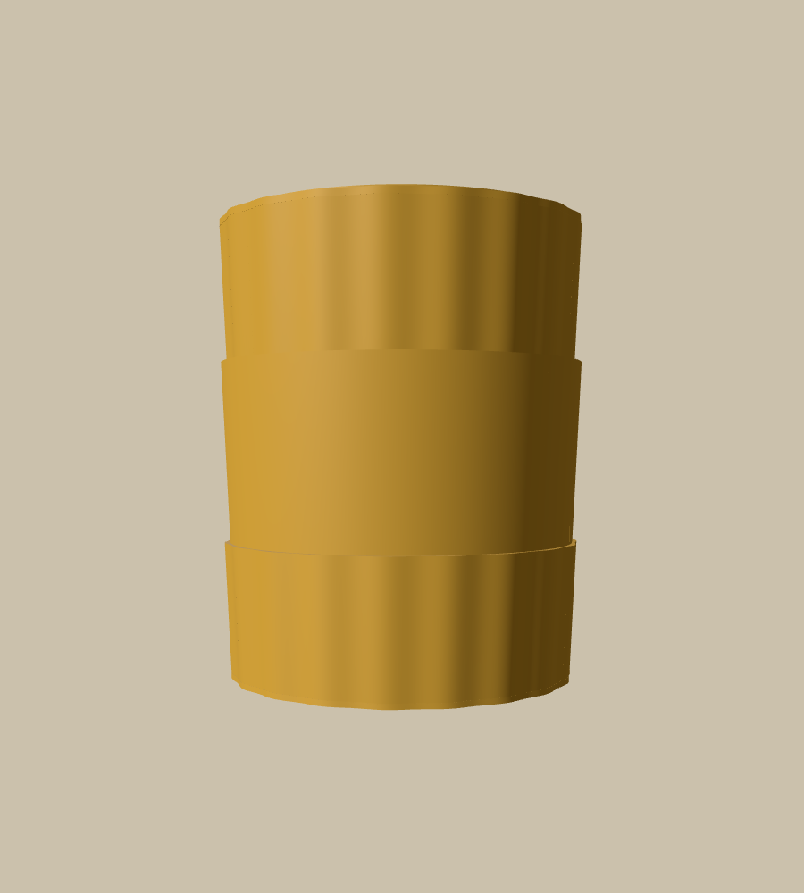 Ember Ring in Gold, straight on