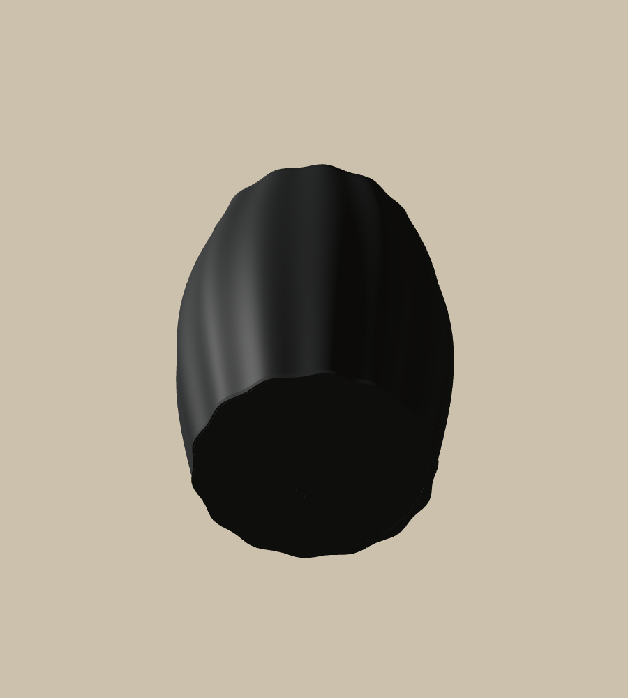 Harvest Squash in Black, from below