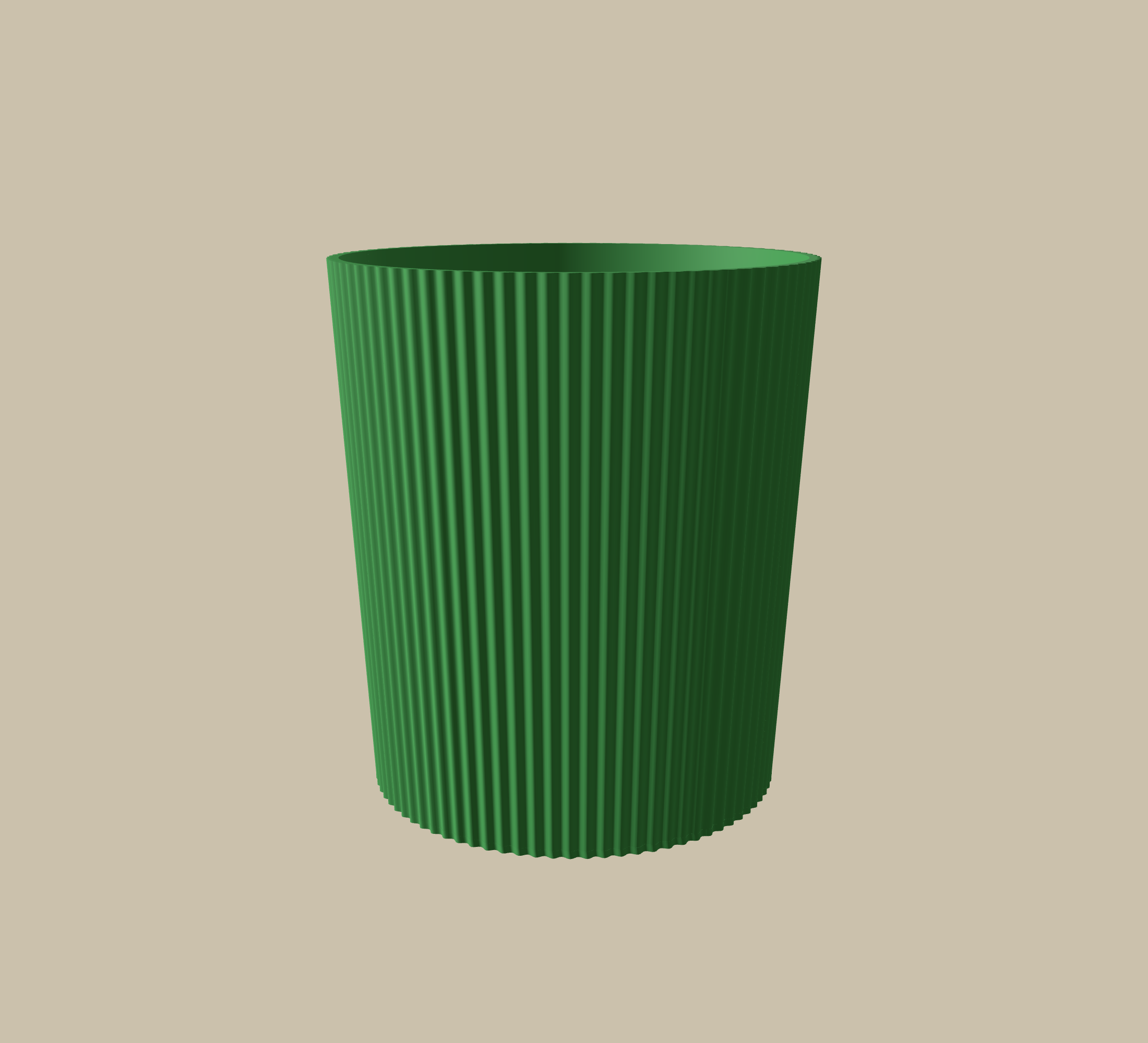 The printed outer shell of a HardyStem pot