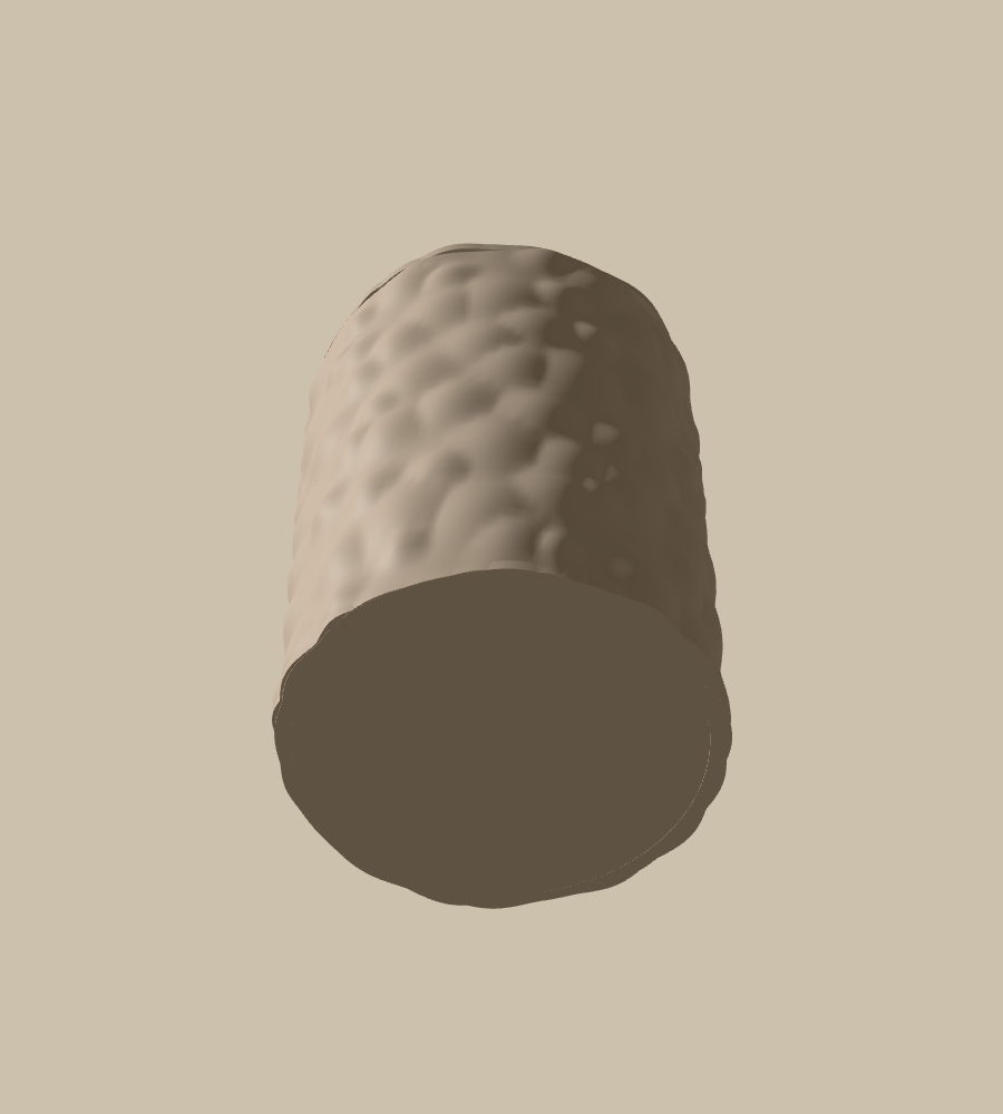 Pebble Scatter in Skin, from below