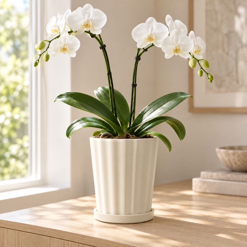 Orchids in a HardyStem pot