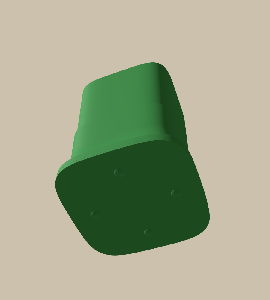 Pier Obelisk in Green, from below