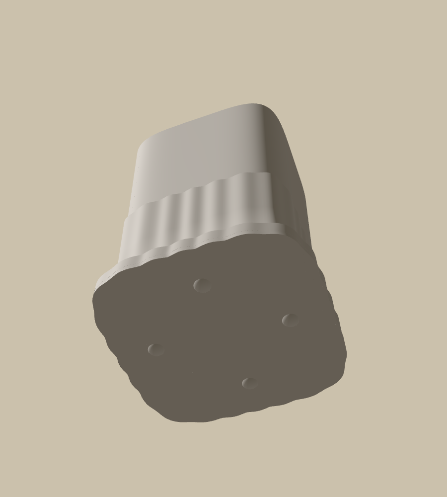Pier Shaft in White, from below