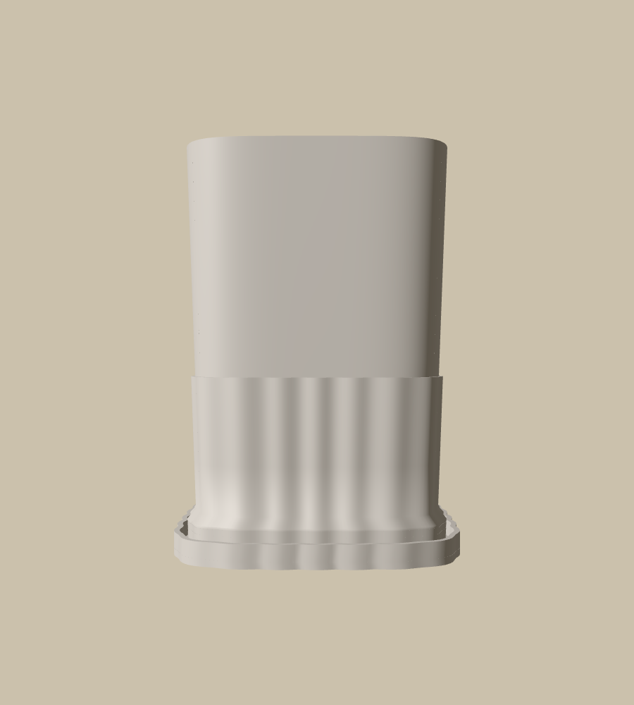 Pier Shaft in White, straight on