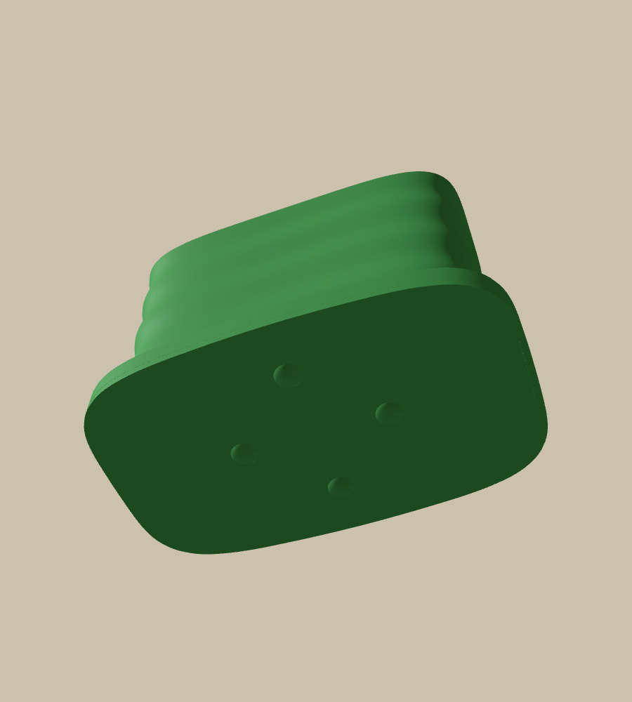 Sill Furrow in Green, from below