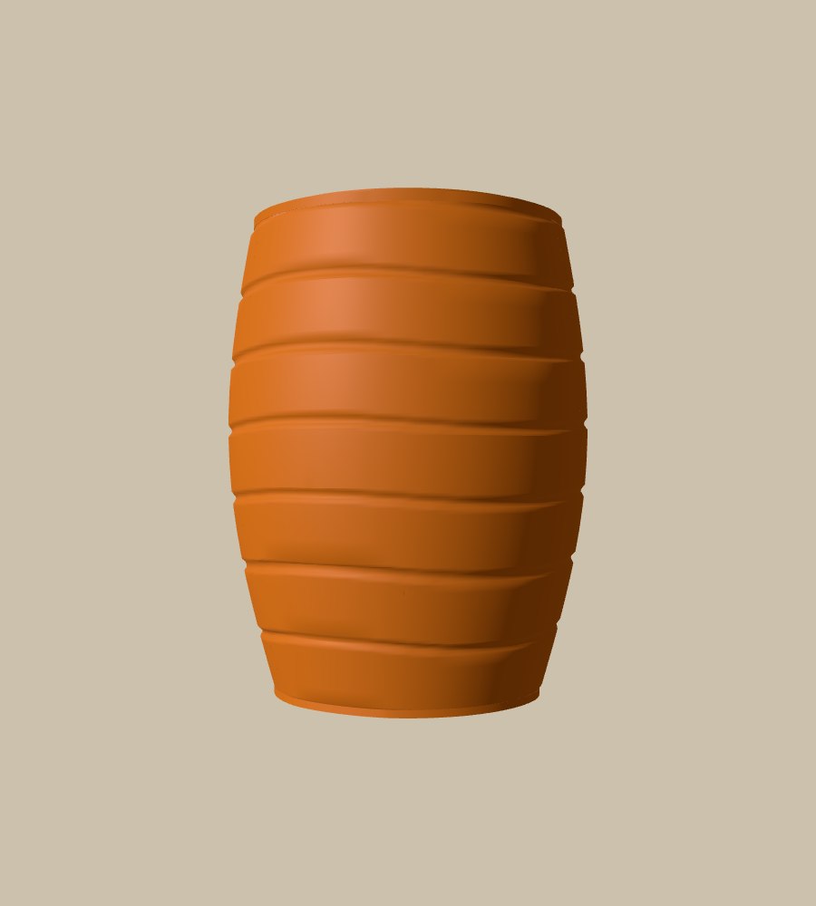 Strata Band in Orange, straight on